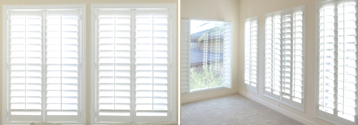 Customized plantation shutters in a home at Central Coast
