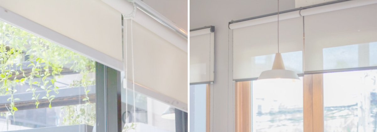 Designer vertical blinds in a home at Central Coast