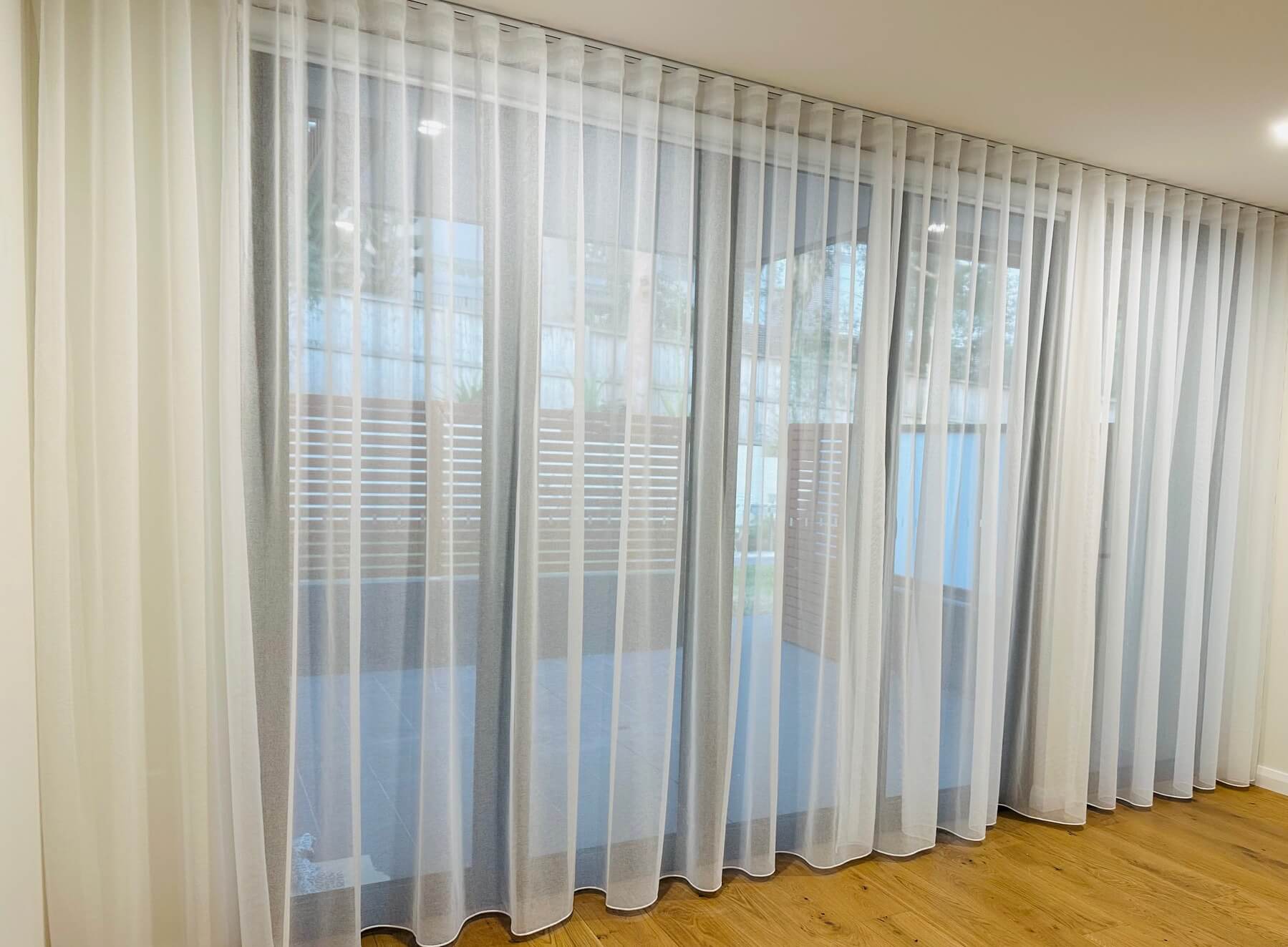 Sheer Curtains Over Blinds